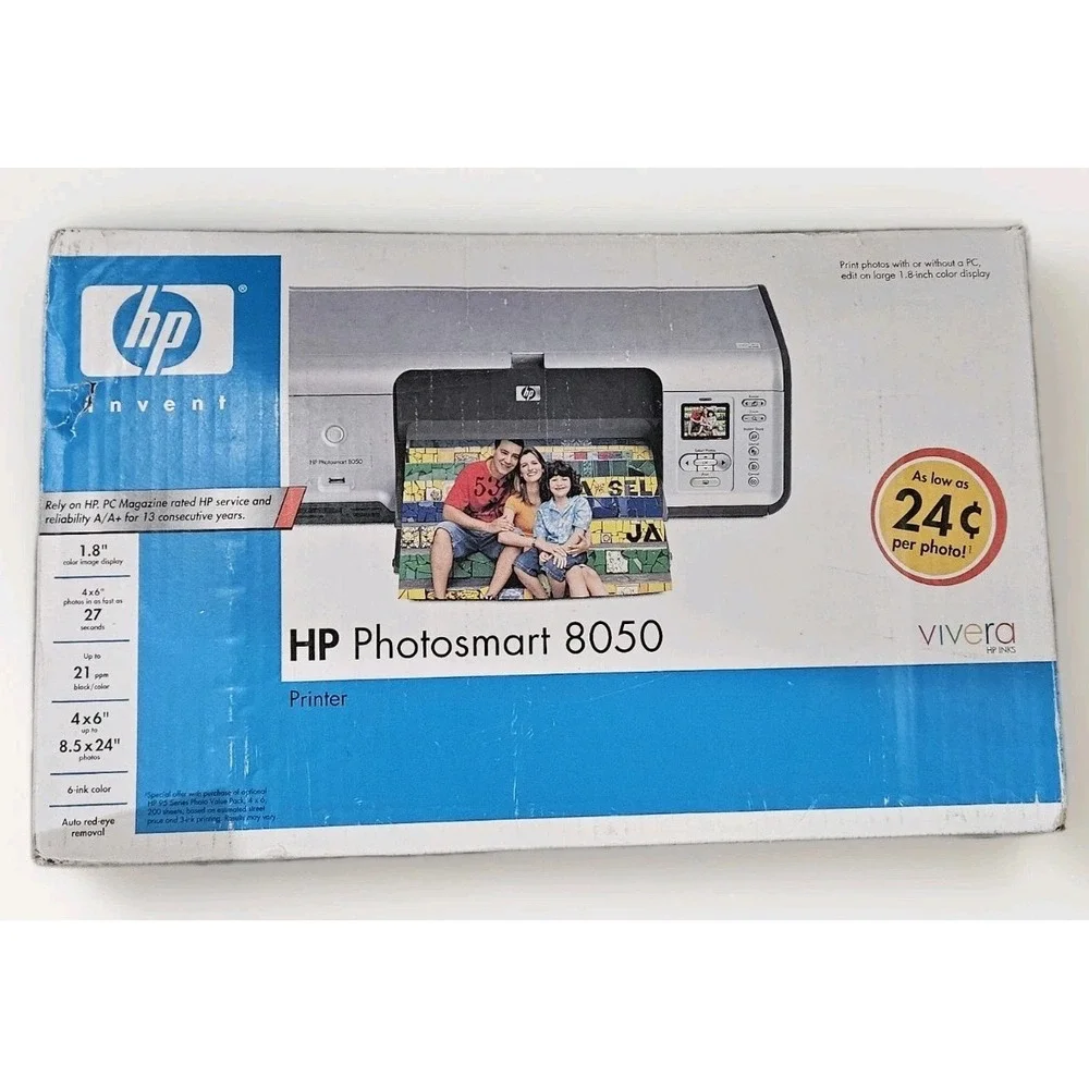 HP Photosmart 8050 Digital Photo Inkjet Printer